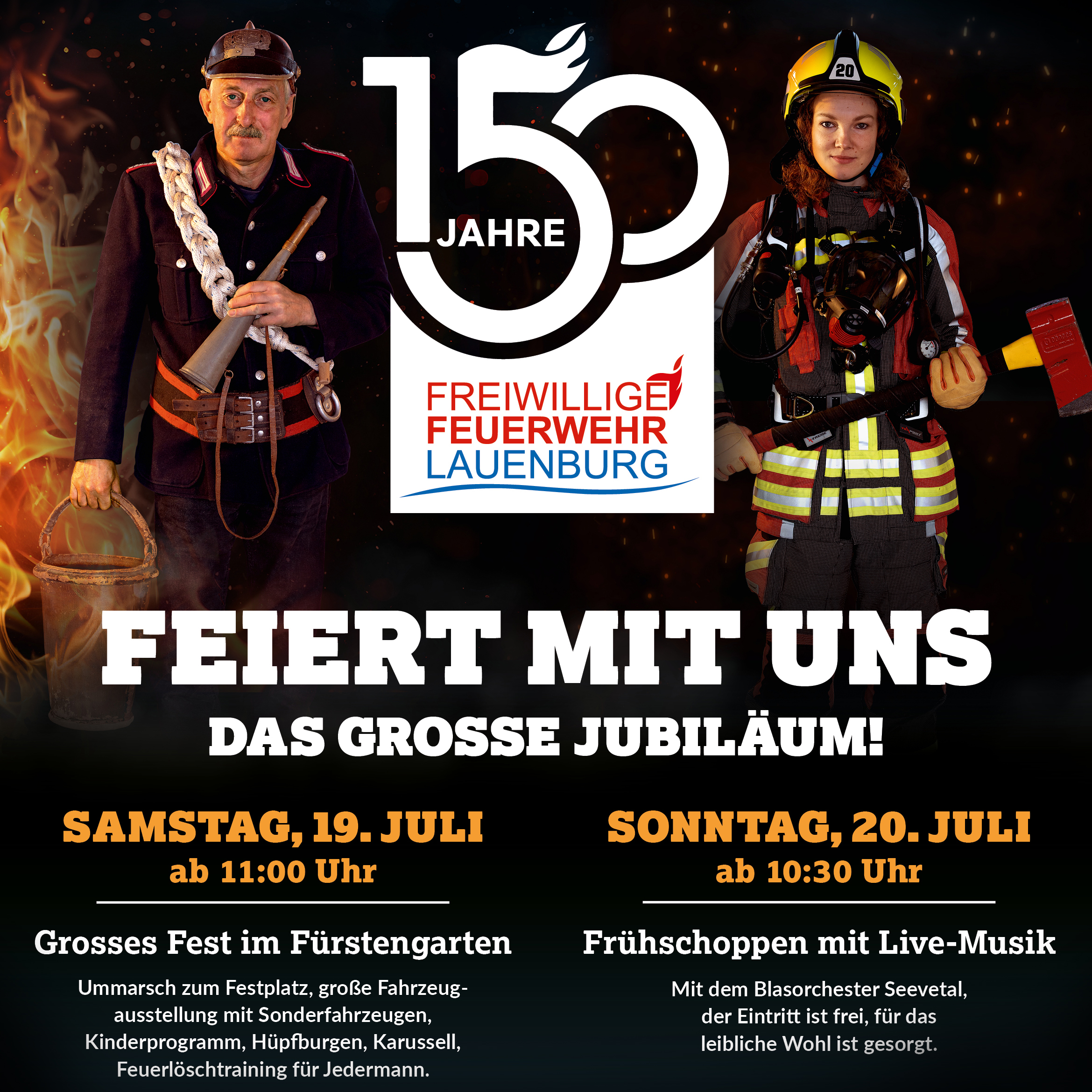 150 Jahre Feuerwehr Lauenburg